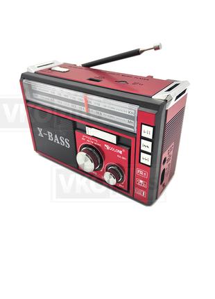 Радіоприймач Golon RX-381 X-BASS TF/USB/5V з ліхтариком від 2 ...