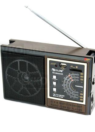 Радіоприймач Golon RX 9922 FM/AM/SW акумуляторний / зарядка / ...