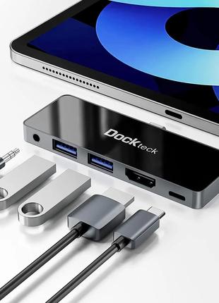 IPad Pro USB C Hub, адаптер Dockteck 5 в 1 для iPad Pro 2021 2020