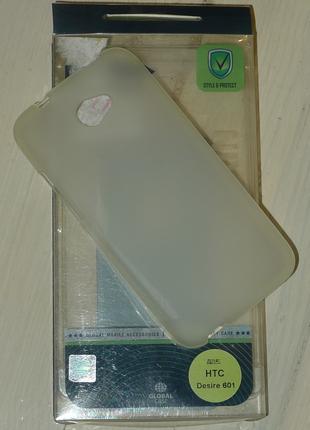 Чехол GlobalCase TPU для HTC Desire 601 светлый 0069