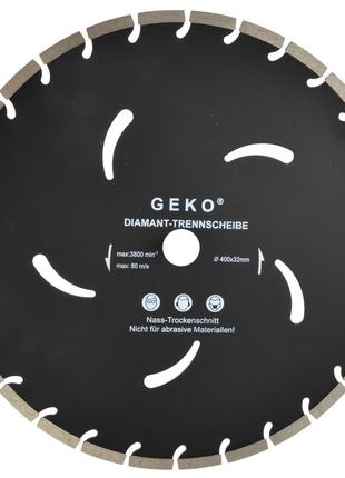 Алмазний диск відрізний Geko 400X10X32 мм /камінь,бетон,клінке...