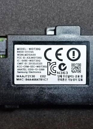 Wi-Fi модуль WIDT30Q BN59-01174A для телевізора Samsung UE32H5...