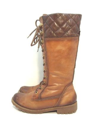 Жіночі зимові шкіряні чоботи чобітки tamaris р. 37-38