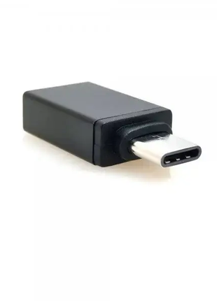 Адаптер переходник UTM USB на Type-C USB Black. OTG переходник