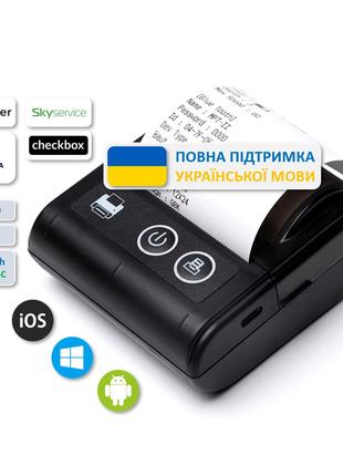 Bluetooth/USB ПРРО POS чековый термопринтер. Поддержка укр.языка!