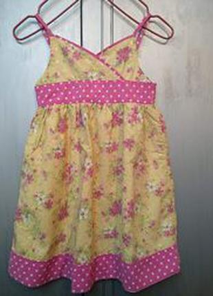 Платье, сарафан летний на девочку, размер 4Т