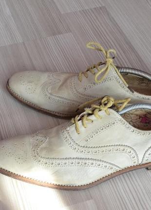Шикарные ажурные кожаные мужские ботинки vero cuoio original-4...