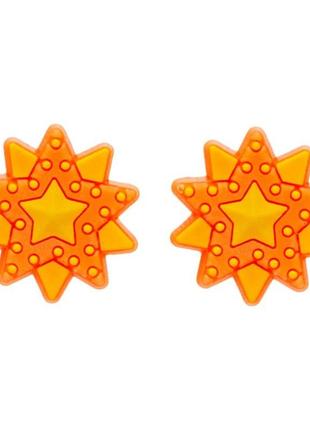 Джибитсы «3d звезда оранжевая» 2 шт.