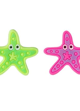 Джибитсы «зеленая и розовая морская звезда набор 2 шт.»