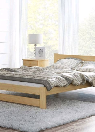 Ліжко двоспальне з дерева