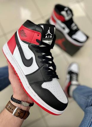 👟 nike air jordan 1 red / white