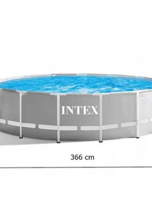 Каркасный бассейн Intex 366x76 см Prism Frame Pool 26710, круг...