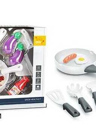 Детский игровой набор посуды с плитой BC 9005 с продуктами на ...