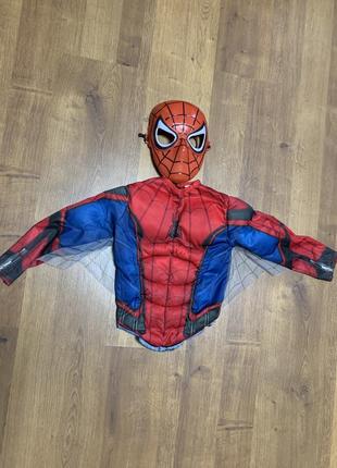 Человек паук спайдермен костюм карнавальный с маской