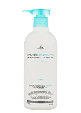 Кератиновый безсульфатный шампунь для волос Lador Keratin LPP ...