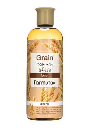 Тонер для обличчя з екстрактом паростків пшениці FarmStay Grai...