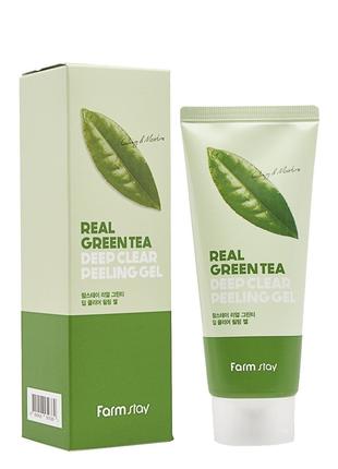 Пилинг-гель с экстрактом зеленого чая FarmStay Green Tea Real ...