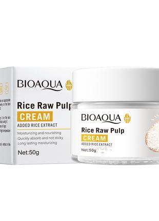 Крем для обличчя з екстрактом рису Bioaqua Rice Raw Pulp Cream...
