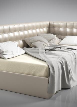 Кровать-диван санрайс с мягкой спинкой