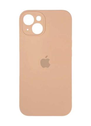 Чехол Silicone Case Full Camera для iPhone 14 pink sand