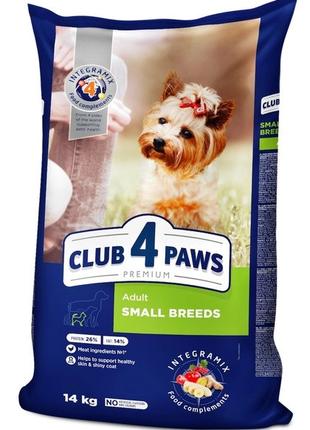 Сухой корм Club 4 Paws для взрослых собак Мелких пород Премиум...