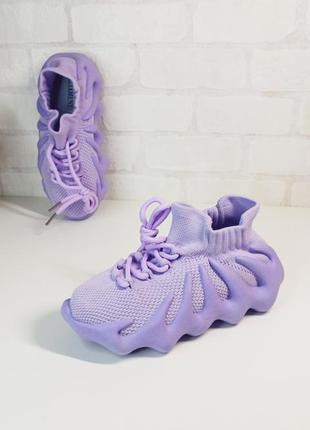 Дитячі літні кросівки хінкалі для дівчинки фіолетові