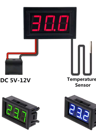 Вимірювач температури в авто 12V