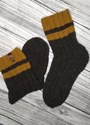 Теплі вовняні шкарпетки 36-37р - домашні шкарпетки - зимові в'...
