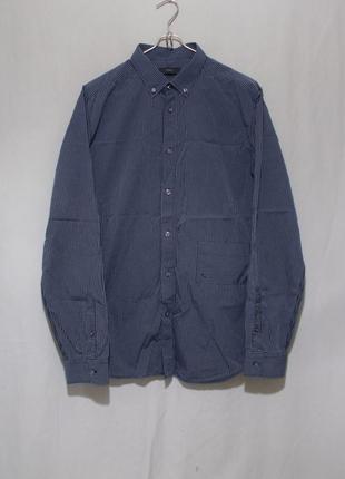 Рубашка сизо-синяя полоска 'diesel' 52-54р