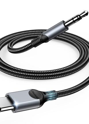 Аудиокабель Aux Jack с разъемом USB C на 3,5 мм [4 фута], адап...