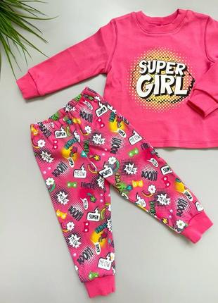 Пижама детская трикотажная для девочки тм бемби пж40