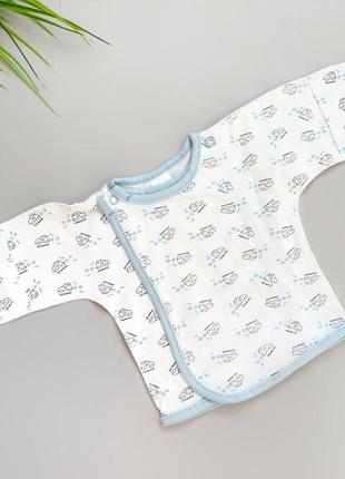 Сорочечка для новонародженого хлопчика тм бембі рп7 р.50