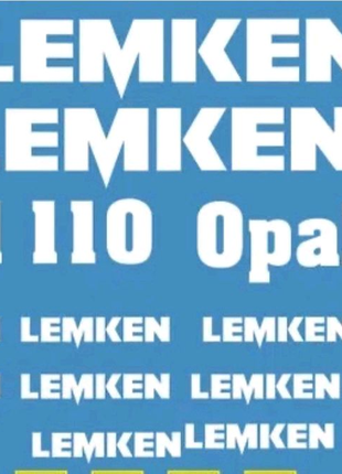 Lemken opal 110 плуг культиватор наклейки на лемкен опал