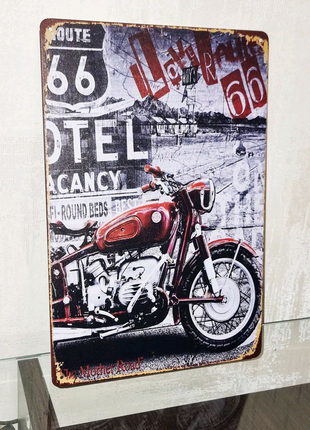 Постер з металу, металева табличка, Байк, мото, мотоцикл