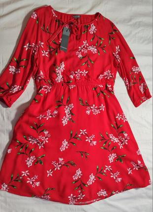 Жіноче плаття в квітку street one, розмір l(40), червоне