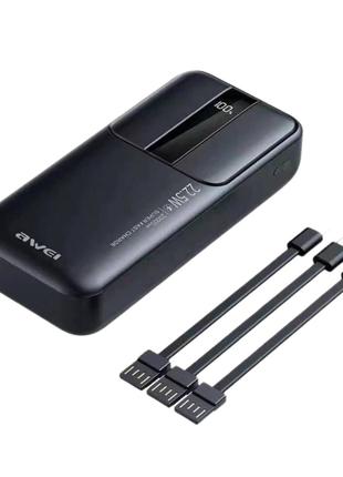 Портативная батарея Power Bank Awei P136K 20000 mAh 22.5W с ка...