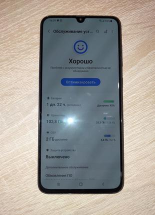 Самсунг А70 блакитний! стан на 4,5/5