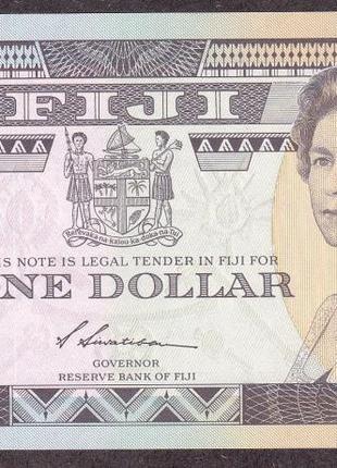 Фиджи / Fiji 1 Dollar 1988-93г. UNC №601