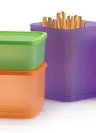 Набір контейнерів Кубикс 650 мл, 1 л, 1,8 л Tupperware