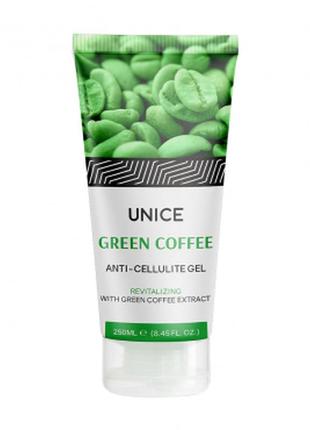 Антицелюлітний гель unice з екстрактом зерен зеленої кави, 250 мл