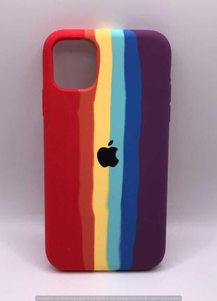 Чохол Silicone Case Full for iPhone 11 RAINBOW 2