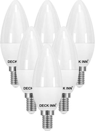 DECK INN 5шт 4w світлодіодних лампочок свічок E14