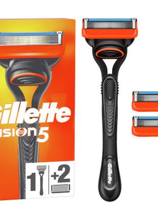 Бритва Gillette Fusion5 с 2 сменными картриджами (770201887412...