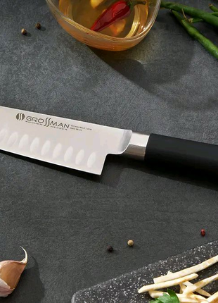 Нож, Ніж кухонний сантоку Grossman 110 SH
