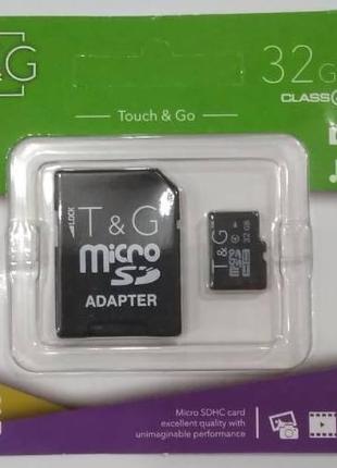 Карта памяти micro TG 32GB class 10 (с адаптером)
