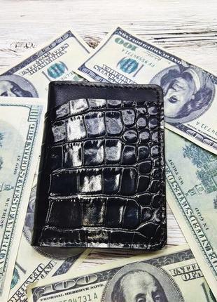 Портмоне гаманець чоловіче шкіряне для документів та грошей