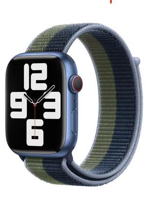 Ремешок sport loop для apple watch 41  ⁇  40  ⁇  38mm abyss bl...