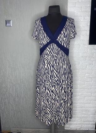 Трикотажное платье платье в тигровый принт laura ashley xxl 52...