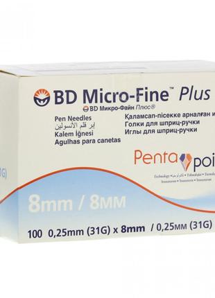 Иглы BD Micro-Fine+ «МикроФайн» 8 мм 1 шт.
