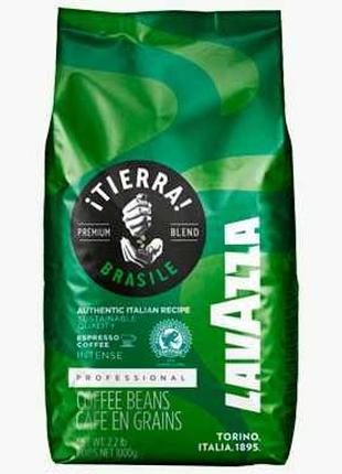 LAVAZZA Tierra Brazil Intense, 1кг, кава в зернах, Італія